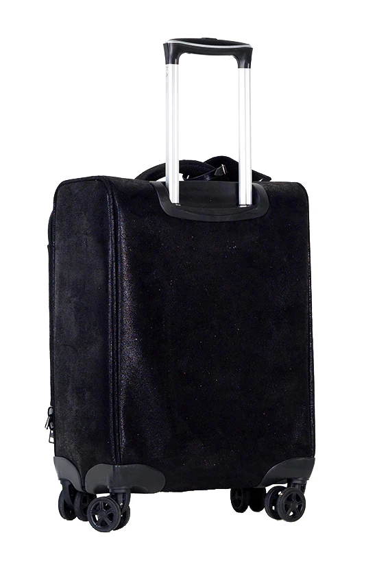 Faux Suede in Black Rebel Dream Luggage with Black Zipper - Image 4