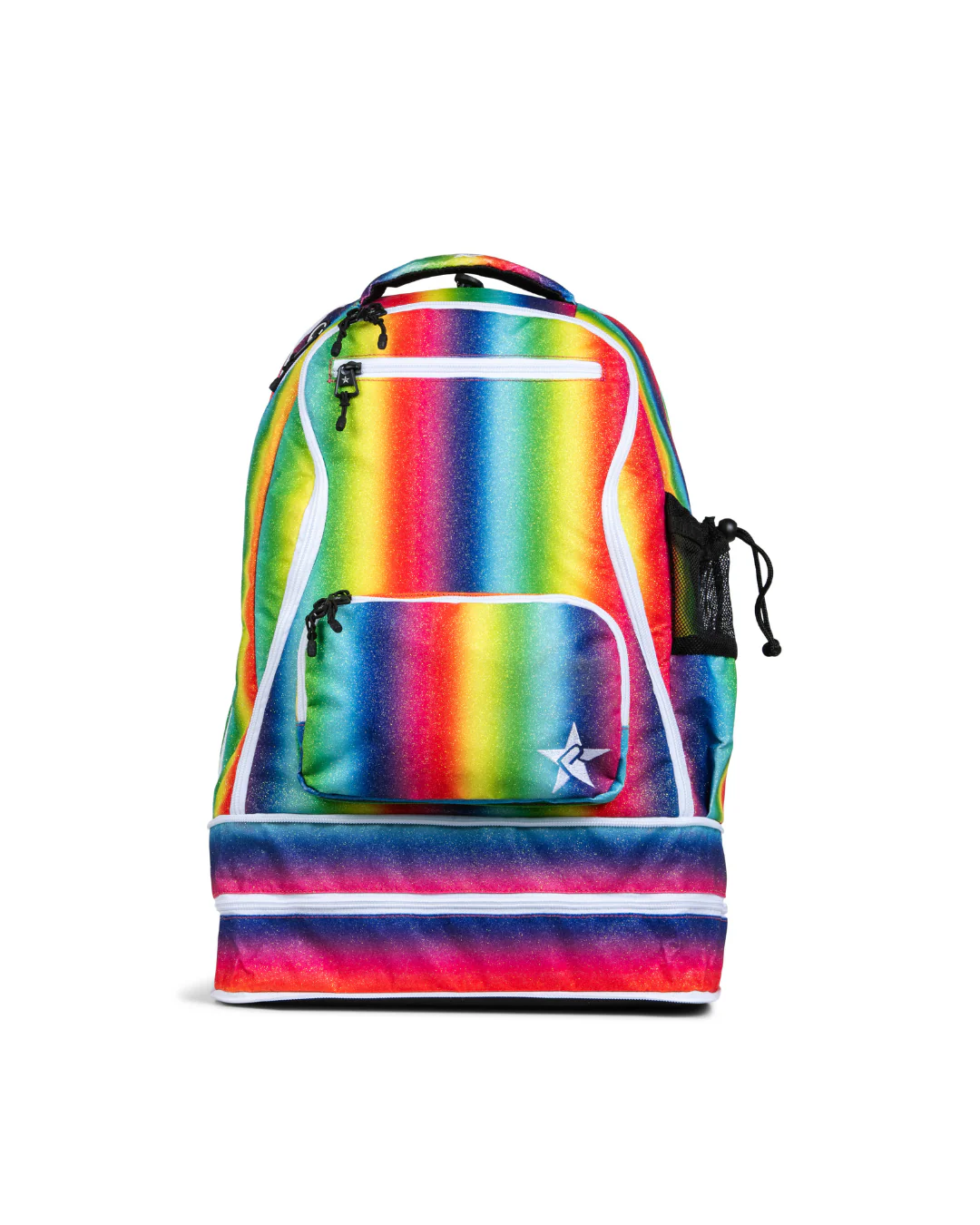 Bright Rainbow Rebel Baby Dream Bag with White Zipper - Image 5