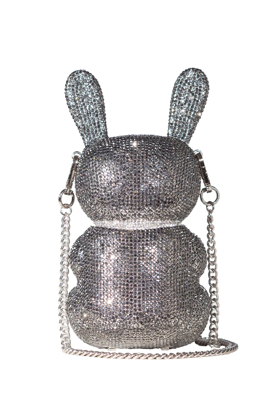 Crystal Rebel Rabbit Crossbody in Charcoal - Image 2