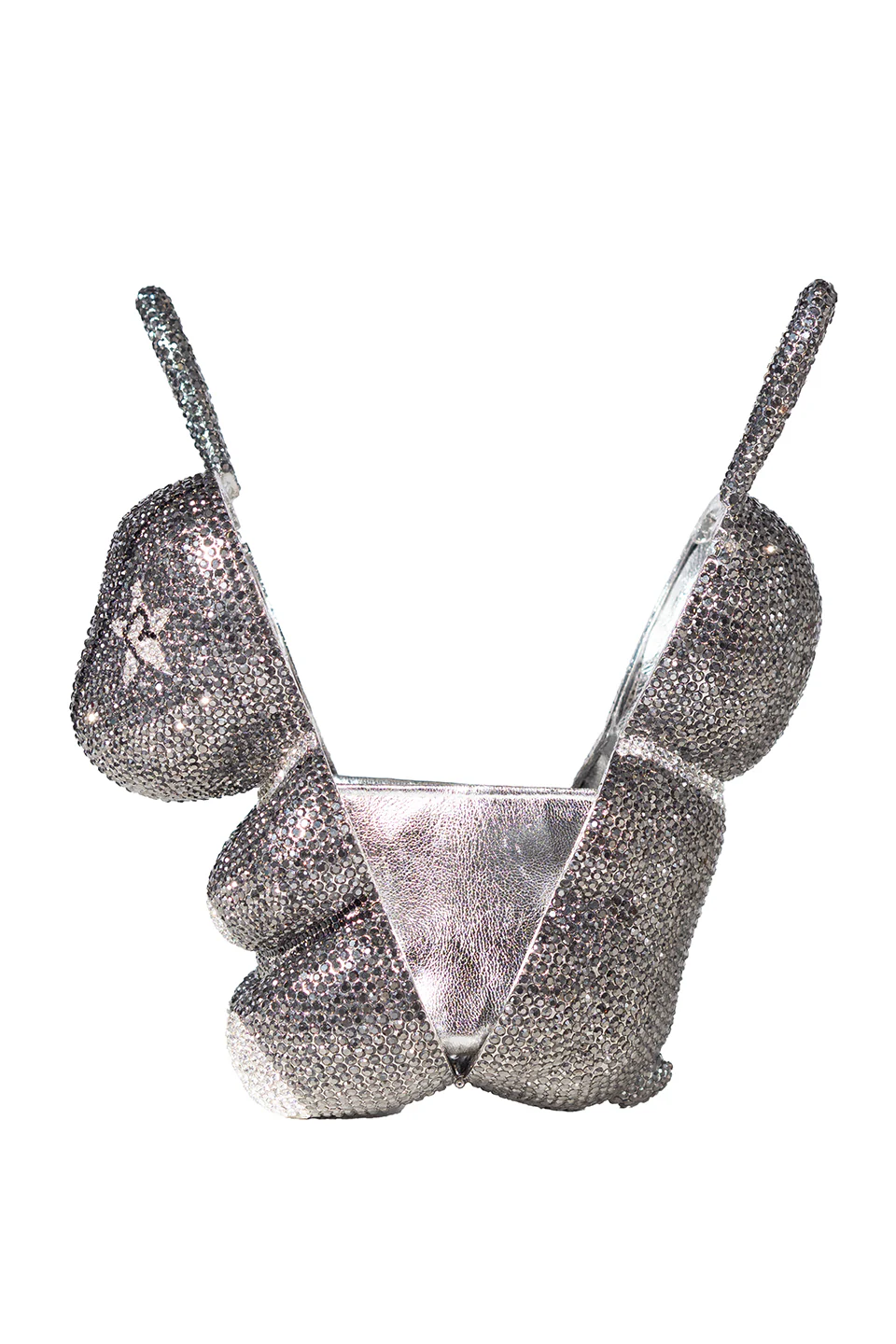 Crystal Rebel Rabbit Crossbody in Charcoal - Image 5