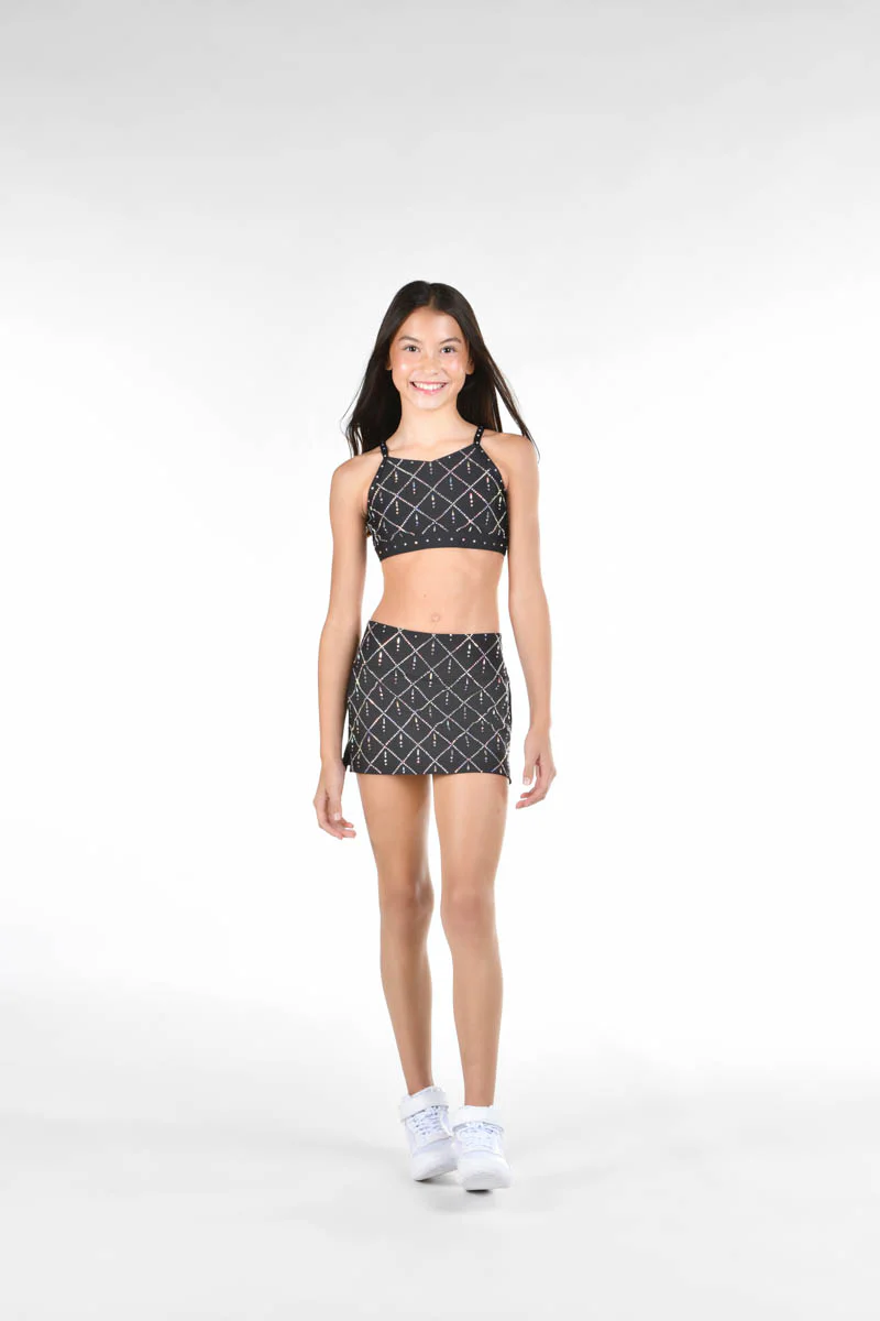 Crystal Veil Skirt in Black - Image 4