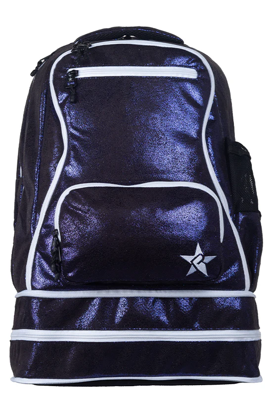 Faux Suede in Midnight Magic Rebel Dream Bag Plus With White Zipper - Image 2