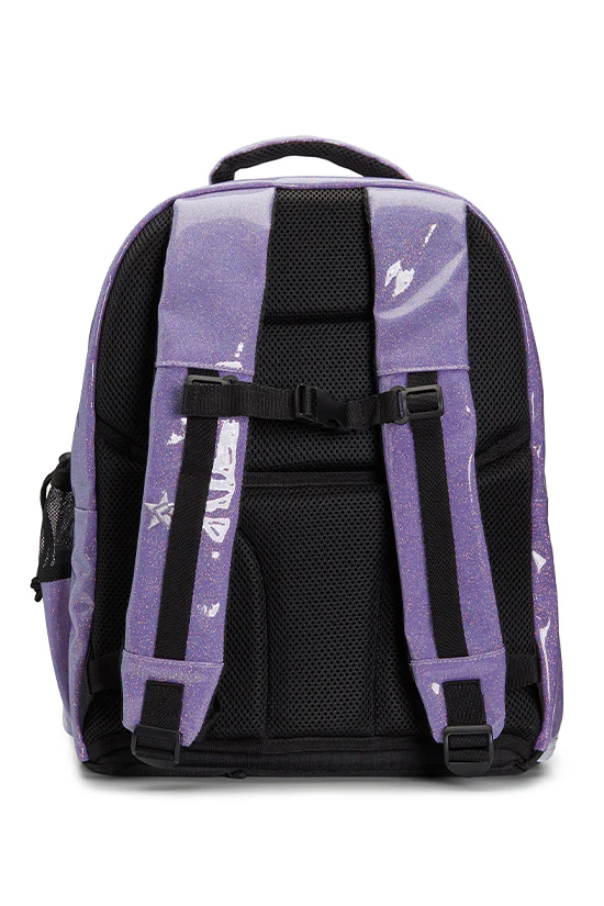 Glossy in Neon Purple Rebel Dream Bag Plus with White Zipper - Image 5