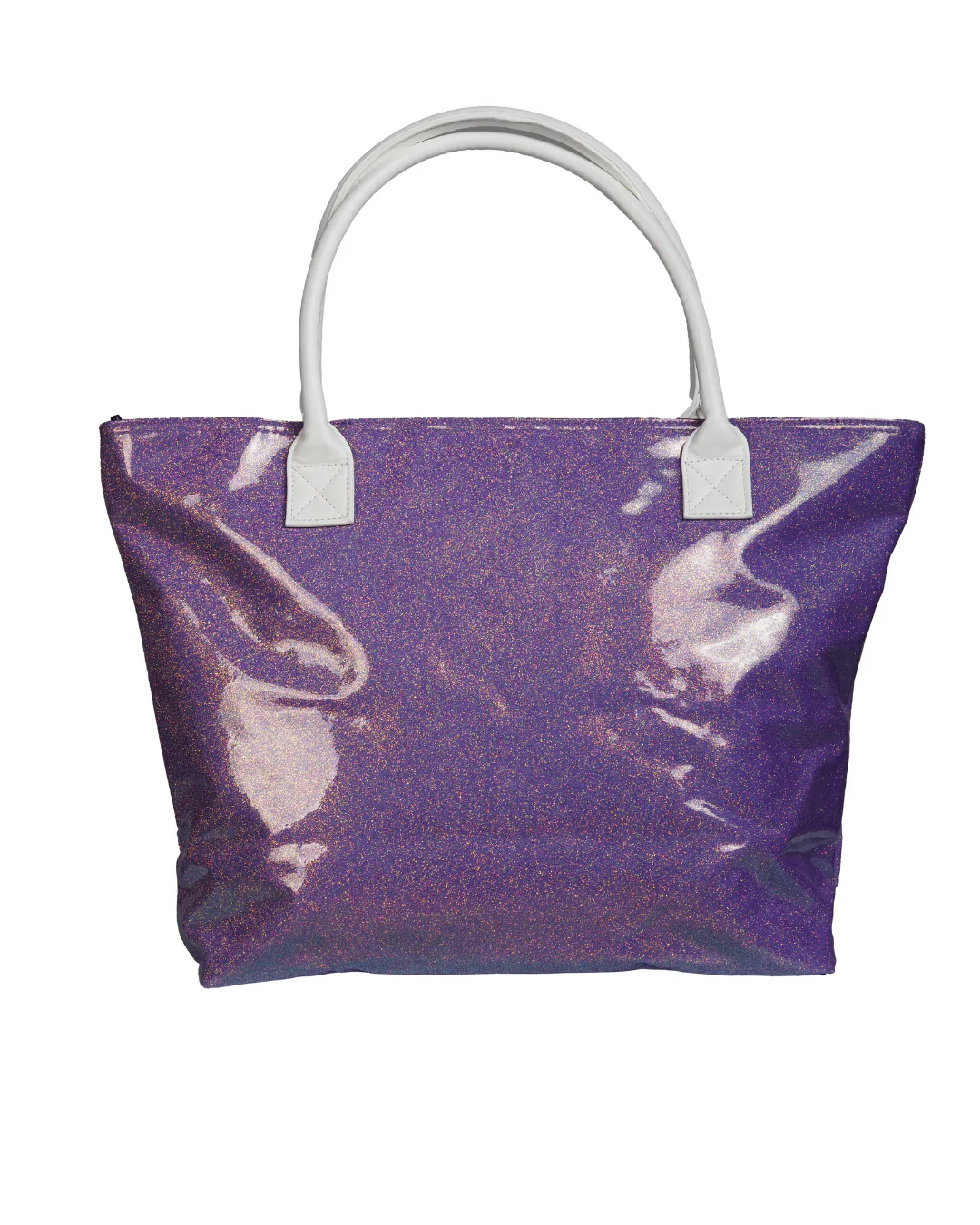 Glossy Neon Purple Rebel Tote Bag - Image 2