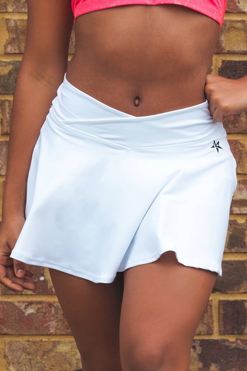 LuxWaist Flouncy Skirt in White - Image 3