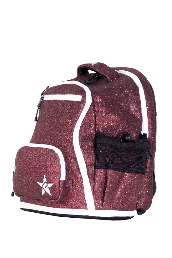 Maroon Rebel Baby Dream Bag with White Zipper - Image 3