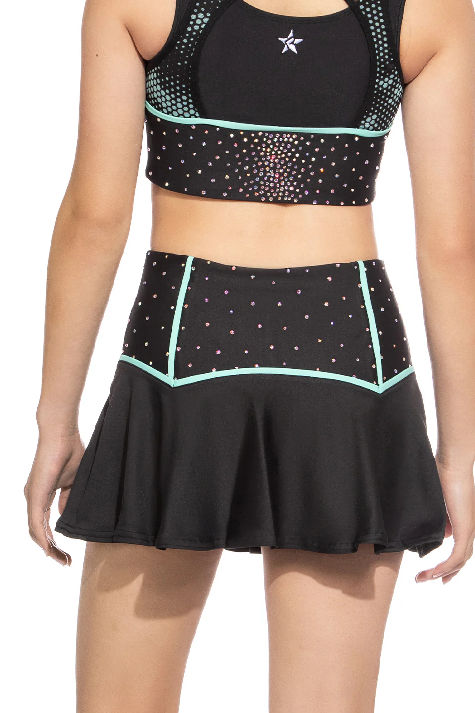 Opal Flutter Skirt in Aqua Aura - Image 2