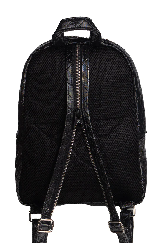 Quilted Sparkle Rebel Purse Bag with Black Zipper - Image 4