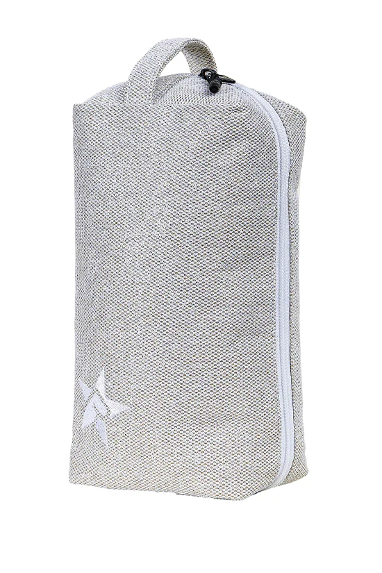 DiamondNet™ in Champagne Rebel Makeup Bag with White Zipper - Image 2