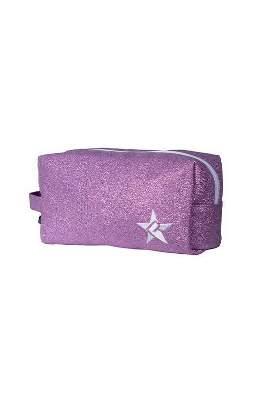 Lavender Rebel Makeup Bag with White Zipper - Image 3