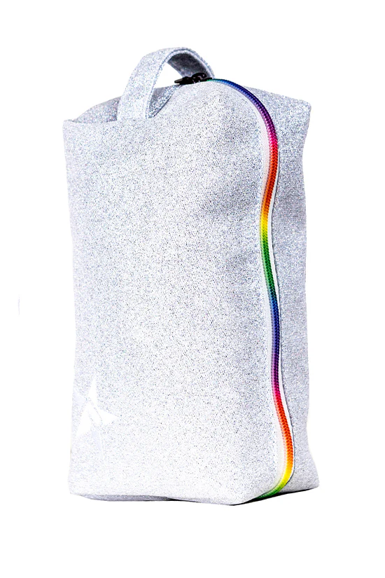 Opalescent Rebel Makeup Bag with Rainbow Zipper - Image 2