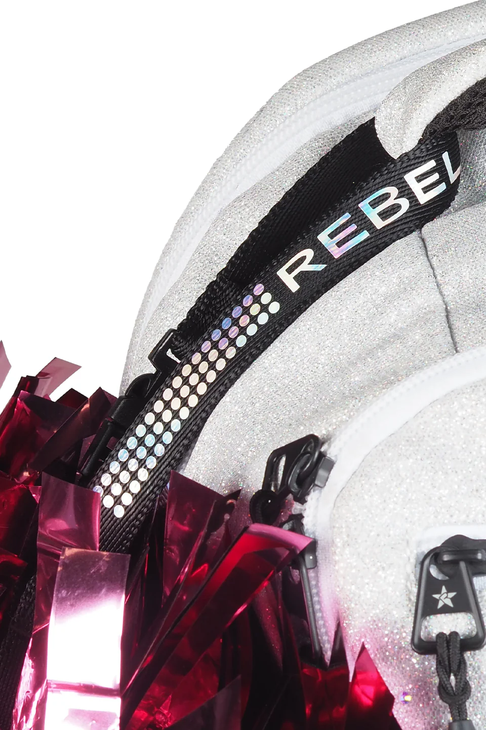 Rebel Pom Holder in Black Sequin - Image 3