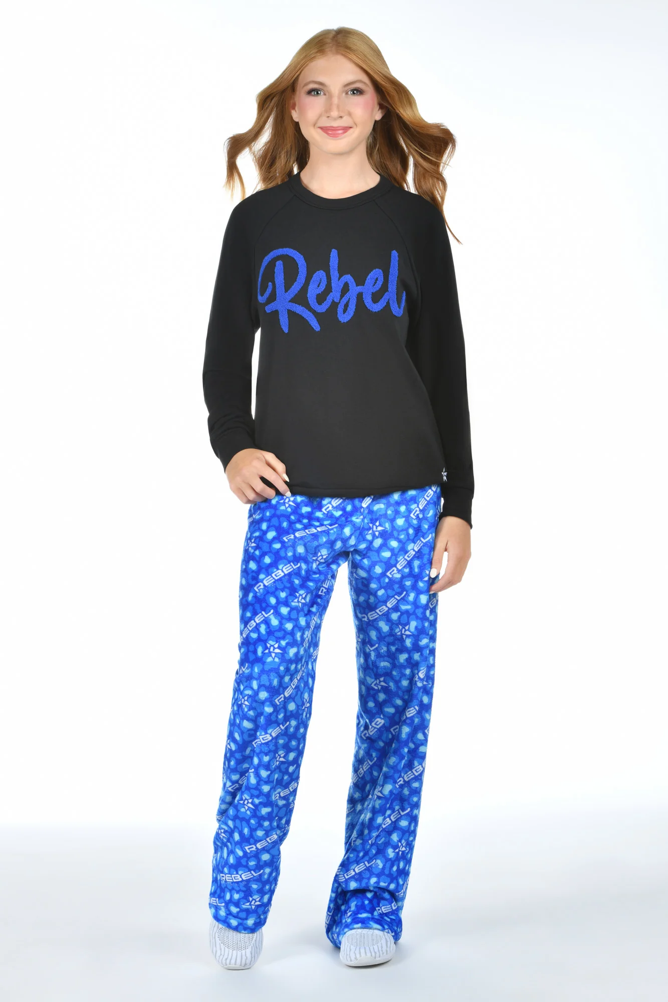 Rebel Pullover in Royal Blue Chenille - Image 4