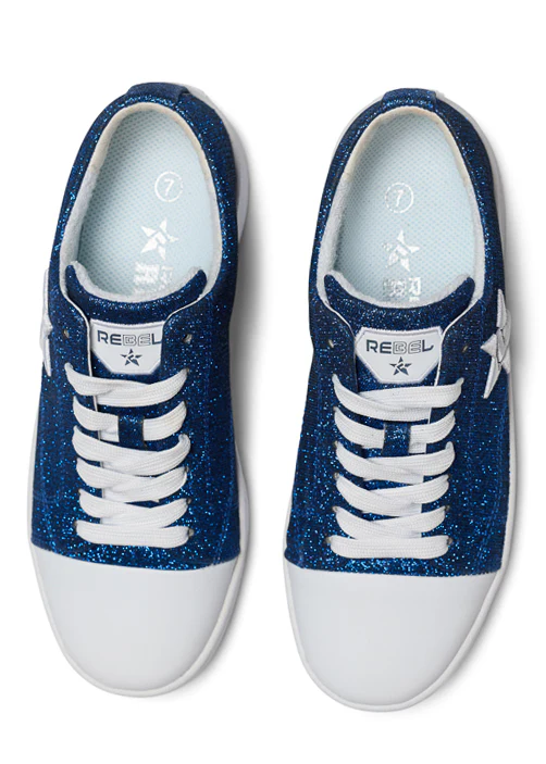 Rebel Starstruck Shoe in Royal Blue Sparkle - Image 6