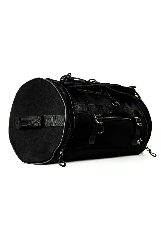 Neoprene in Black Rebel Round Duffle Backpack - Image 4