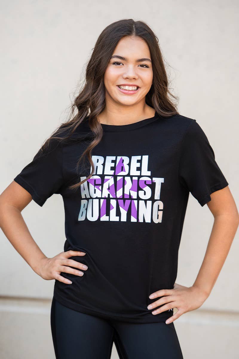 Unisex Rebel Against Bullying Tee in Rebel Mark - Image 3