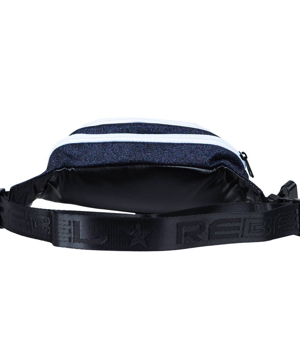 Mystic Navy Youth Rebel Fanny Pack with White Zipper - Image 2