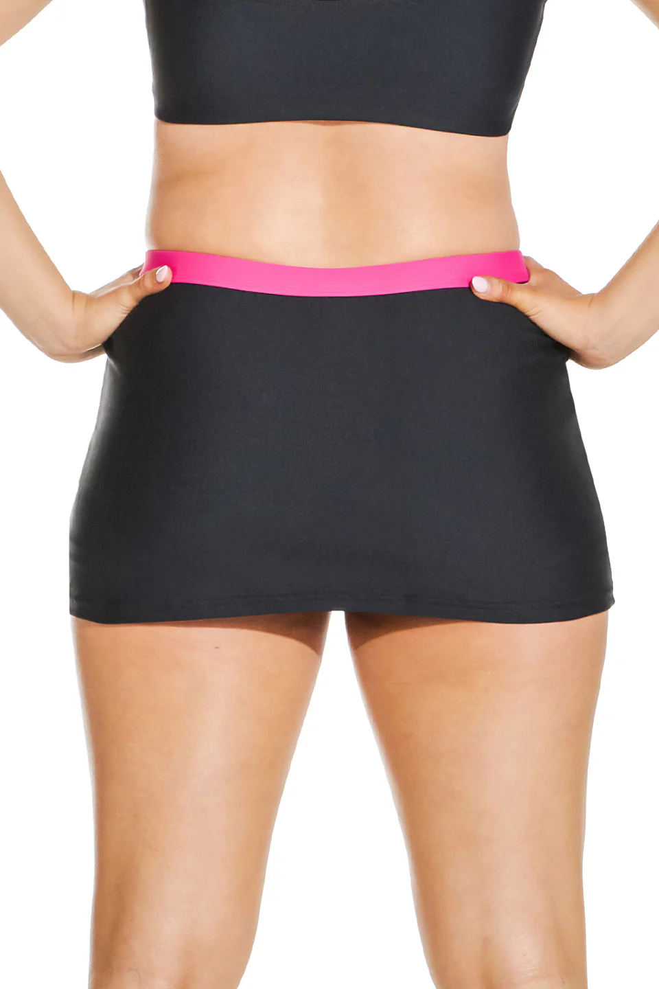 Zig Zag Skirt in Black and Pink - Image 2